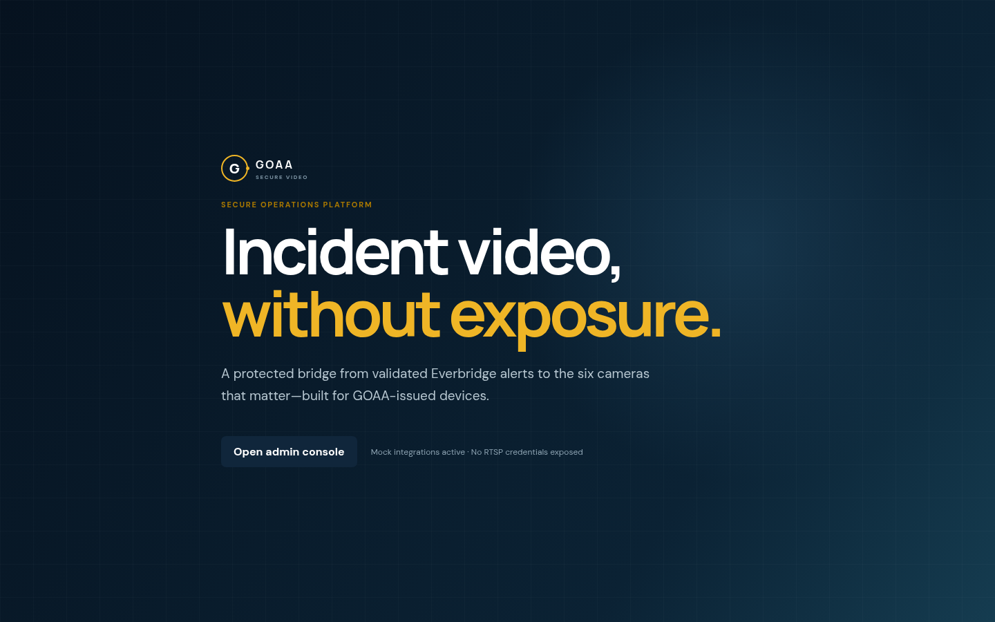 Landing page