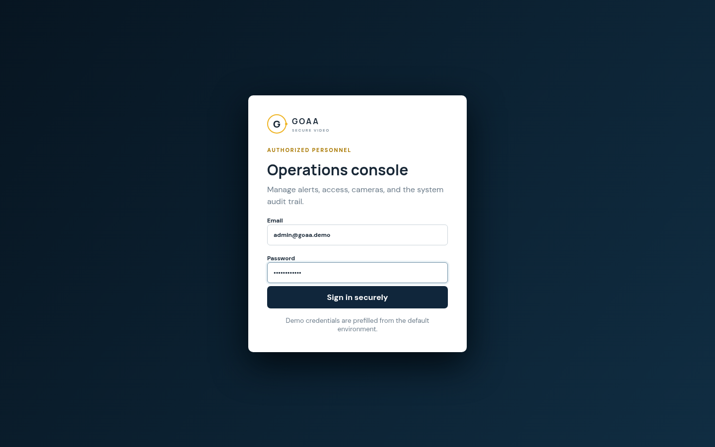 Admin login